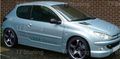 Praguri laterale PEUGEOT 206 model 3 usi TFB TUNING ROMANIA