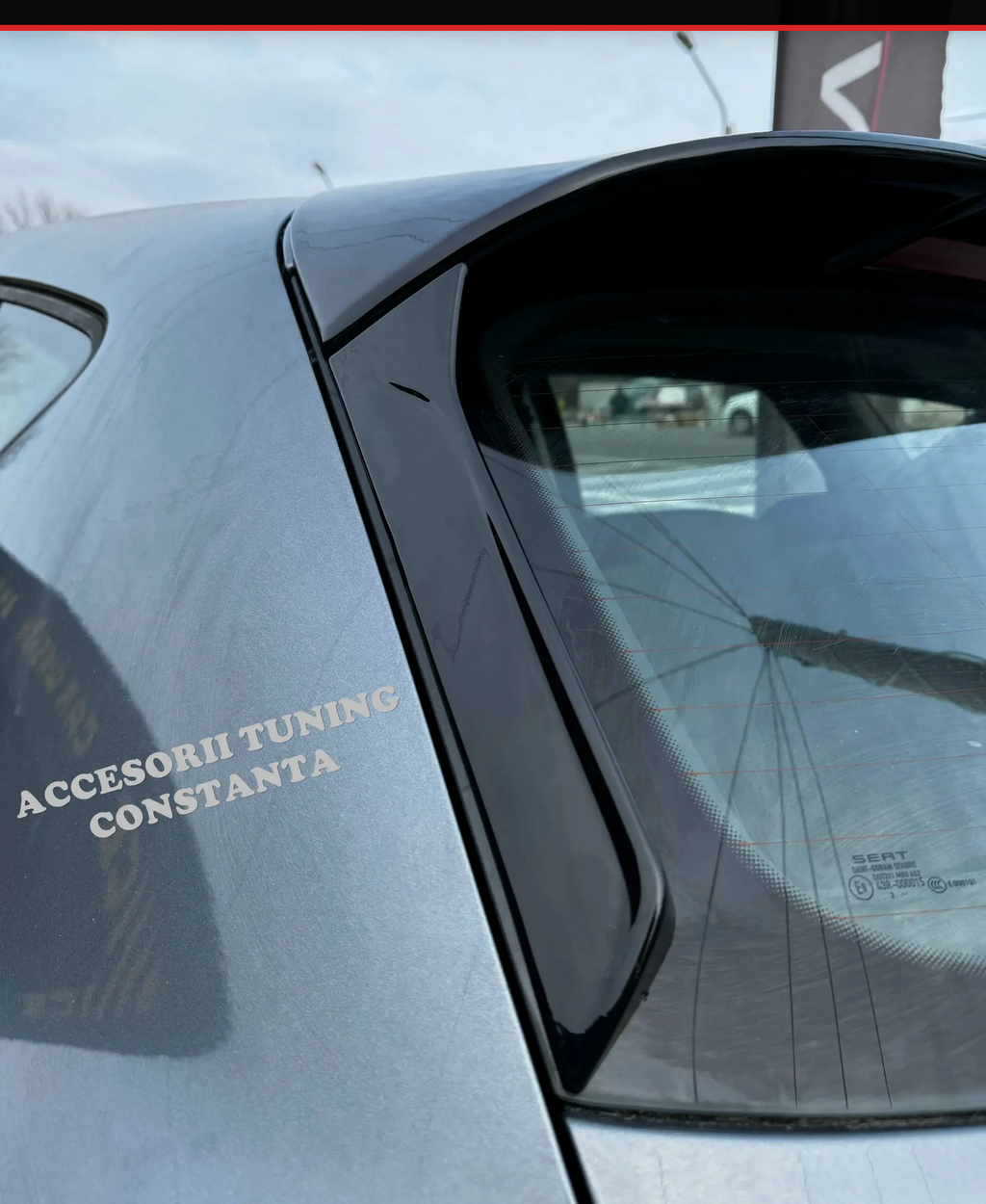 Extensii Eleron / Prelungire Eleron Seat Leon Mk3 5F Negru Lucios