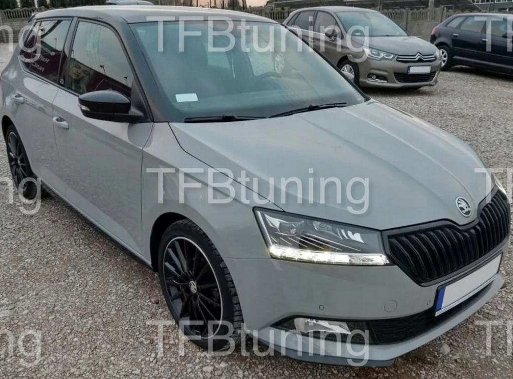 Prelungire bara fata fusta lip spoiler flapsuri SKODA Fabia 3 2018-2021 TFB TUNING ROMANIA