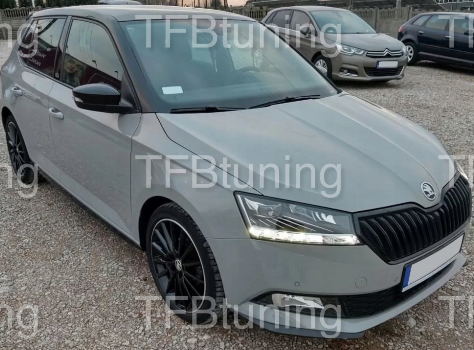 Prelungire bara fata fusta lip spoiler flapsuri SKODA Fabia 3 2018-2021 TFB TUNING ROMANIA