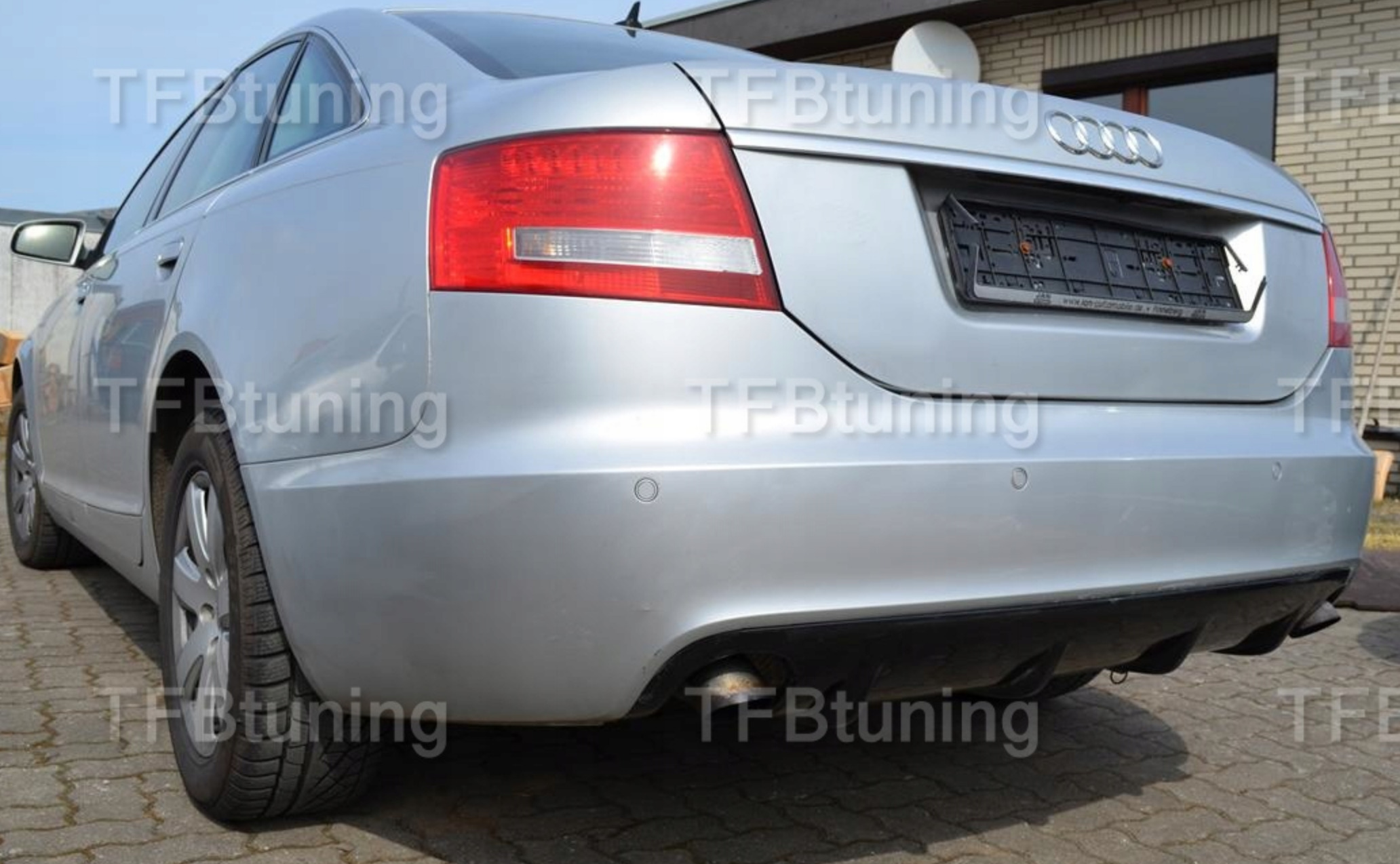 Prelungire spoiler tuning sport bara spate Audi A6 C6 4F Sedan S line RS6 S6 2004-2008 ver1 TFB TUNING ROMANIA
