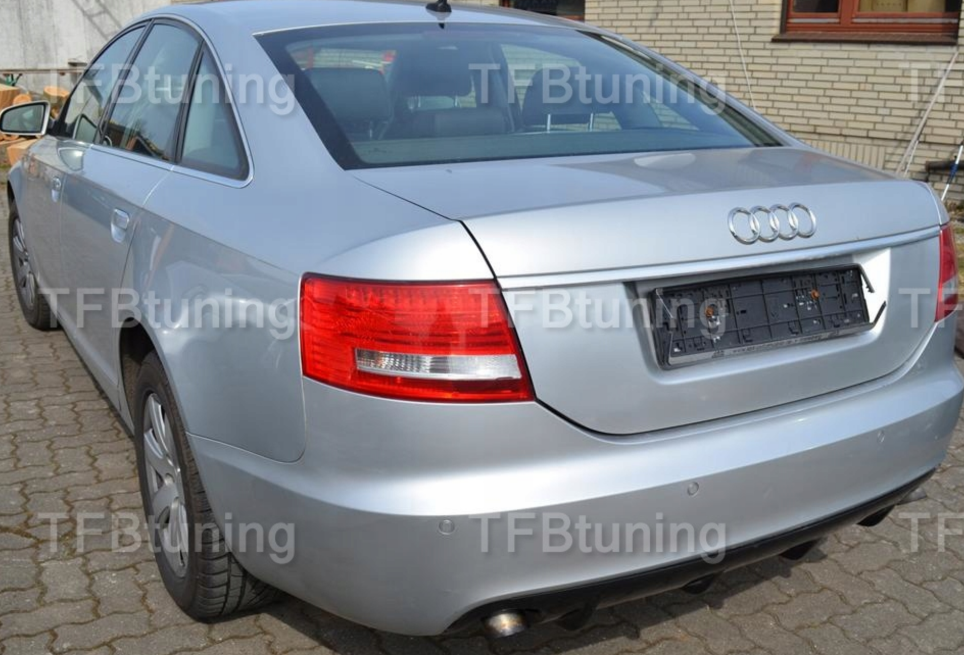 Prelungire spoiler tuning sport bara spate Audi A6 C6 4F Sedan S line RS6 S6 2004-2008 ver1 TFB TUNING ROMANIA