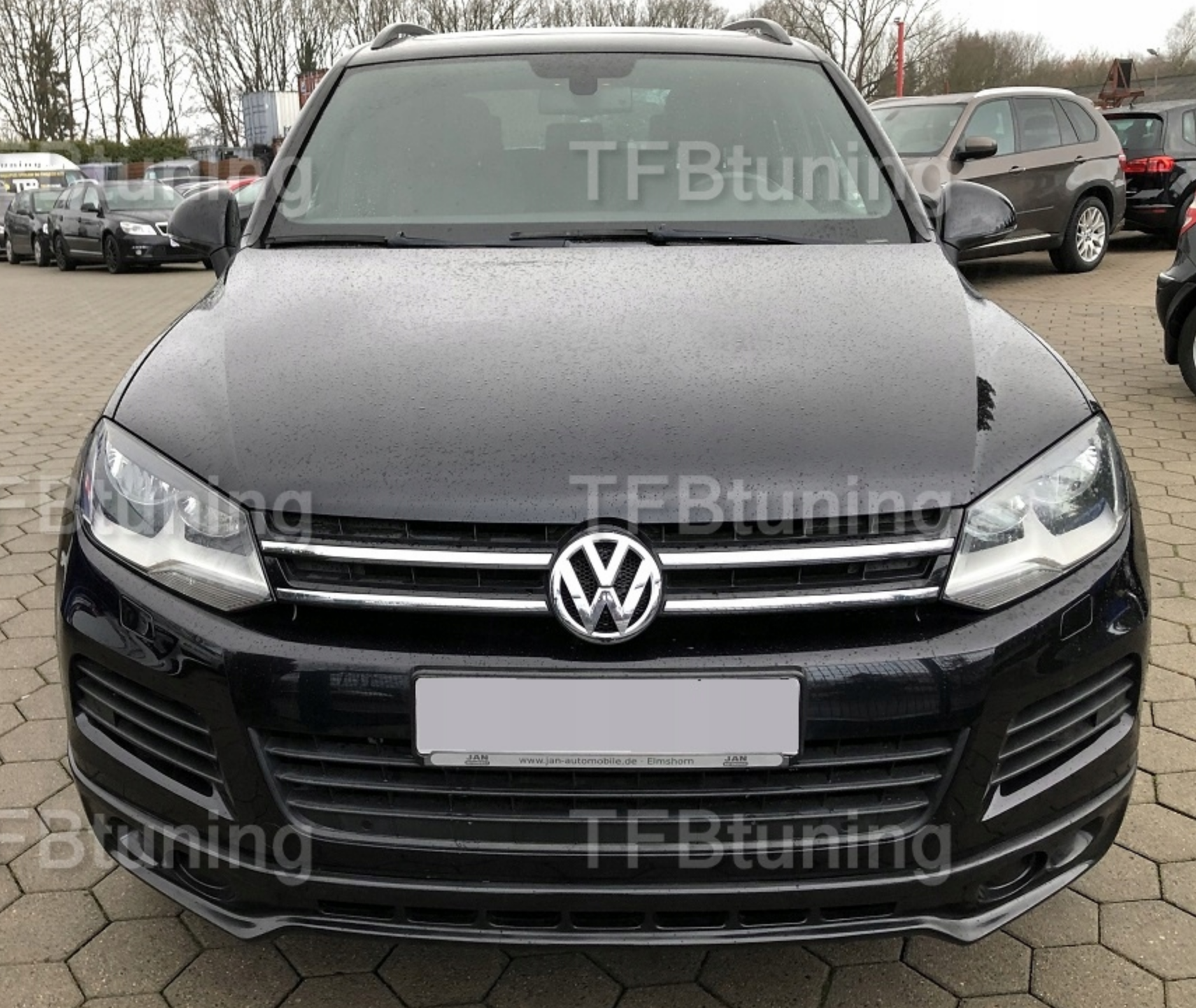 Prelungire spoiler tuning sport bara fata VW Touareg 7P5 Rline Off Road 2011-2015 ver2 TFB TUNING