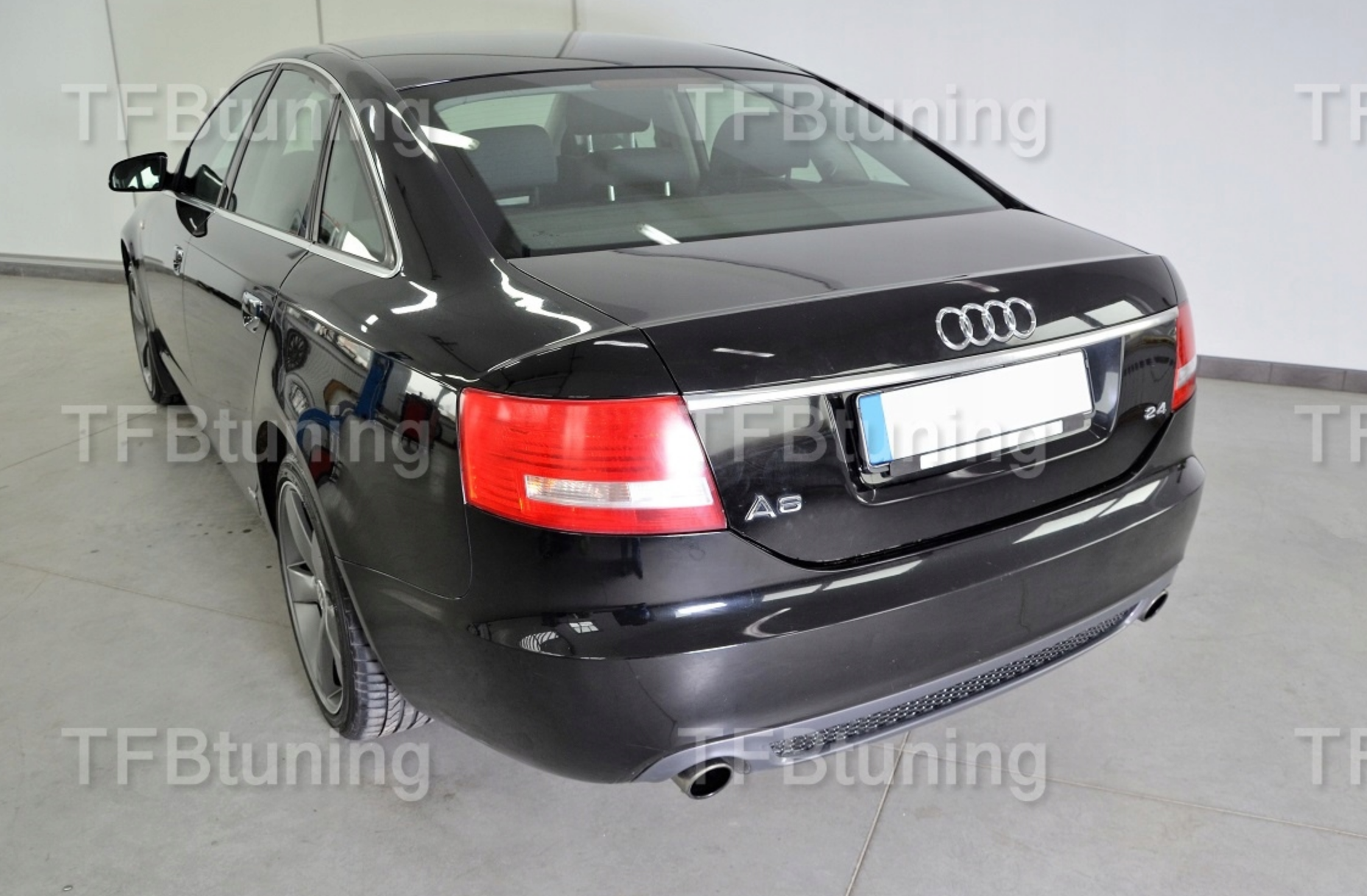 Prelungire spoiler tuning sport bara spate Audi A6 C6 Sline S6 Rs6 Sedan Limuzina 2004-2008 ver3