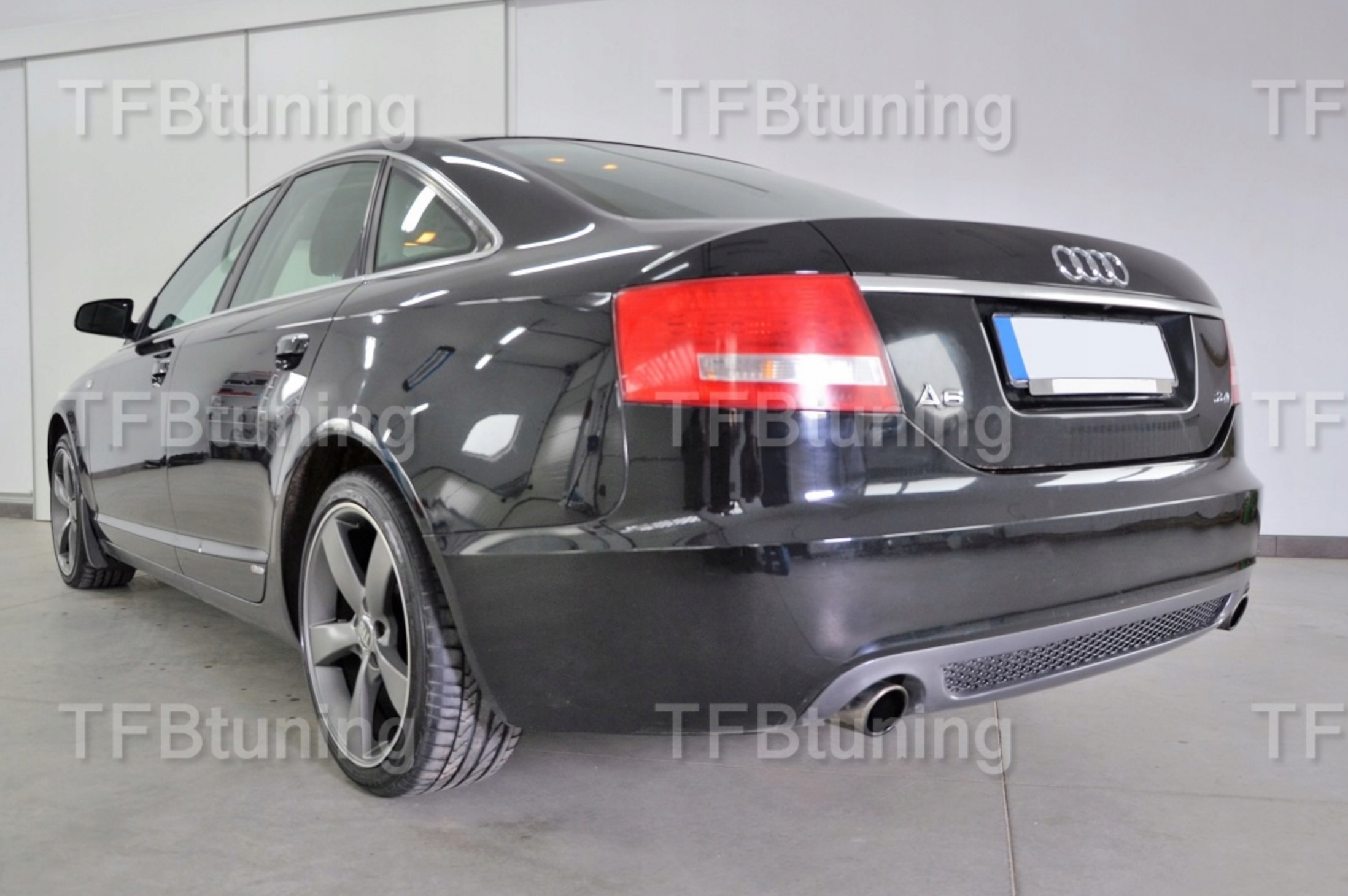 Prelungire spoiler tuning sport bara spate Audi A6 C6 Sline S6 Rs6 Sedan Limuzina 2004-2008 ver3