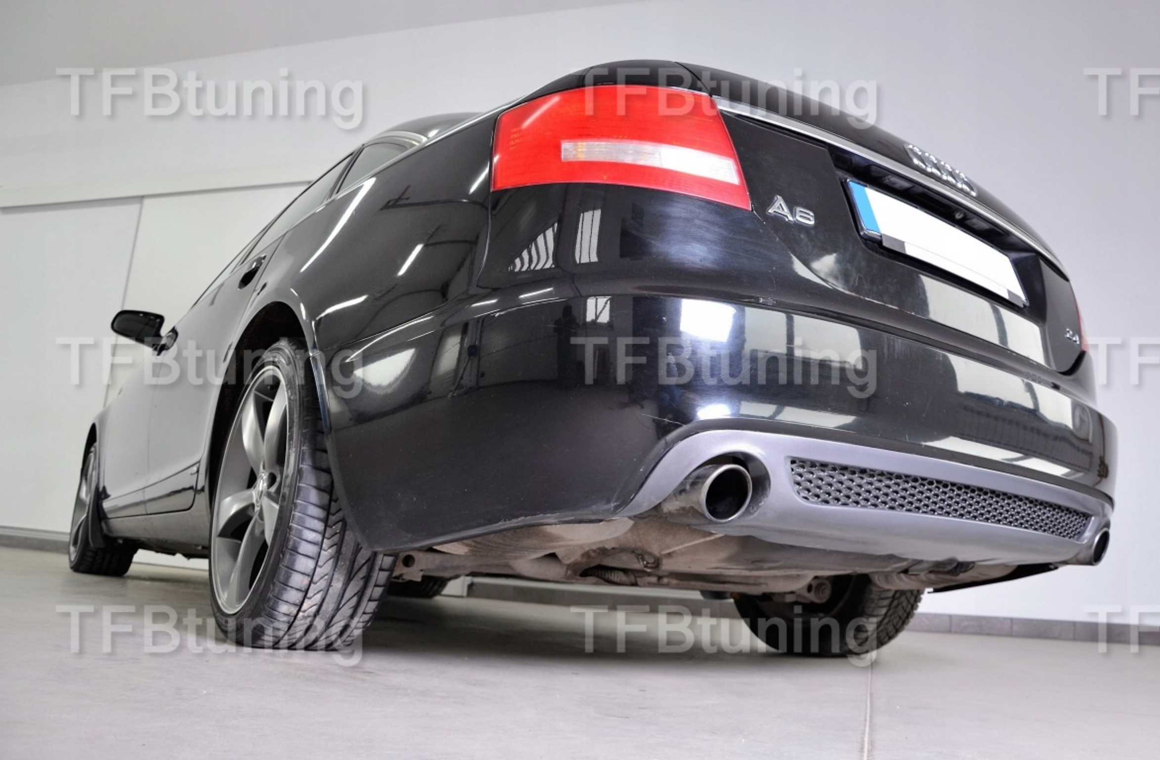 Prelungire spoiler tuning sport bara spate Audi A6 C6 Sline S6 Rs6 Sedan Limuzina 2004-2008 ver3
