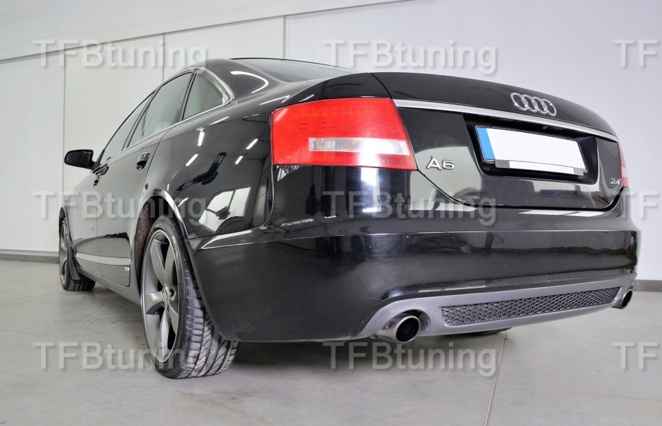 Prelungire spoiler tuning sport bara spate Audi A6 C6 Sline S6 Rs6 Sedan Limuzina 2004-2008 ver3