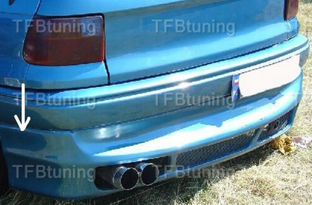 Prelungire bara spate fusta spoiler lip OPEL ASTRA 1 F HB TFB TUNING
