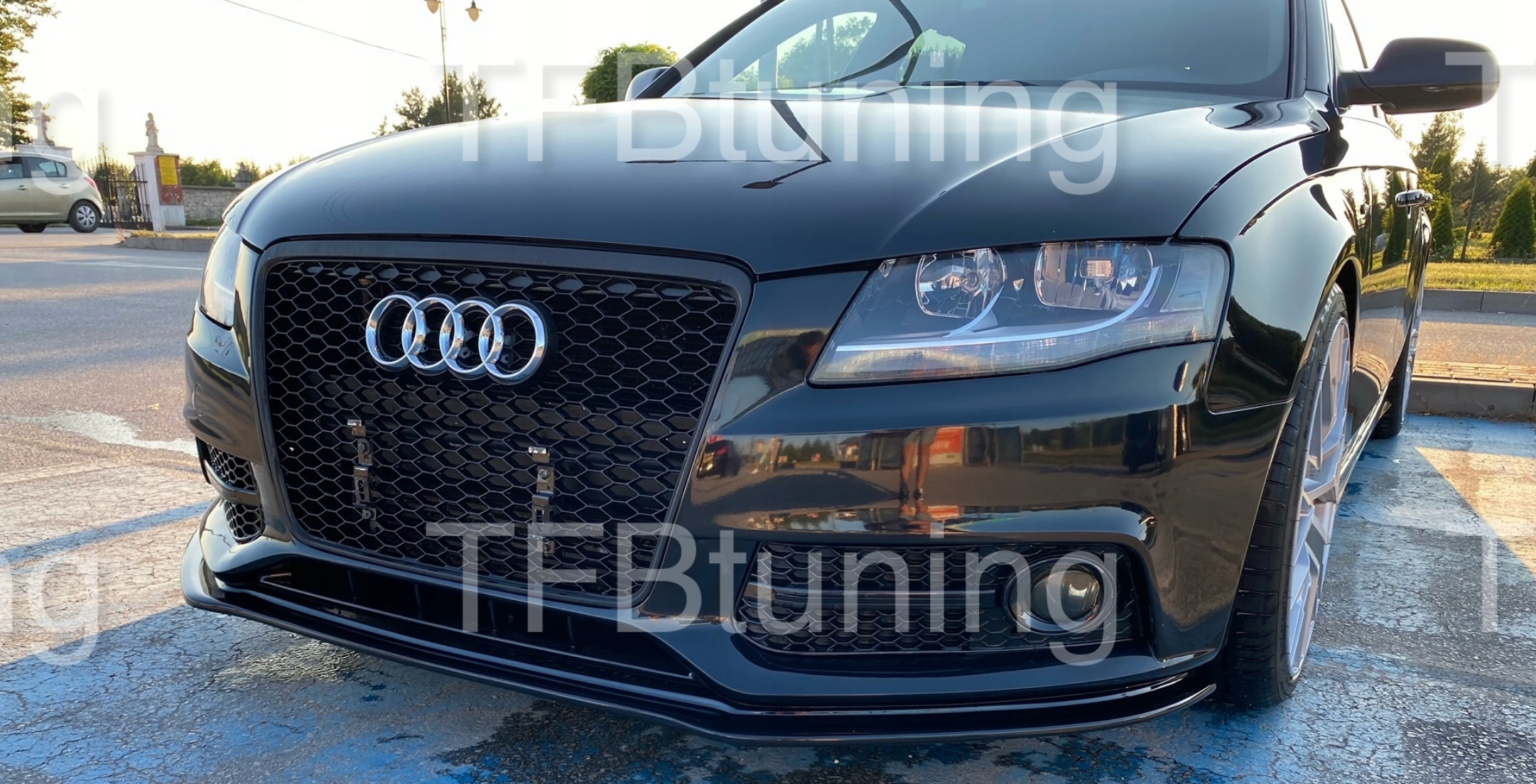 Prelungire bara fata fusta spoiler lip AUDI A4 B8 2008-2012 ver2 TFB TUNING