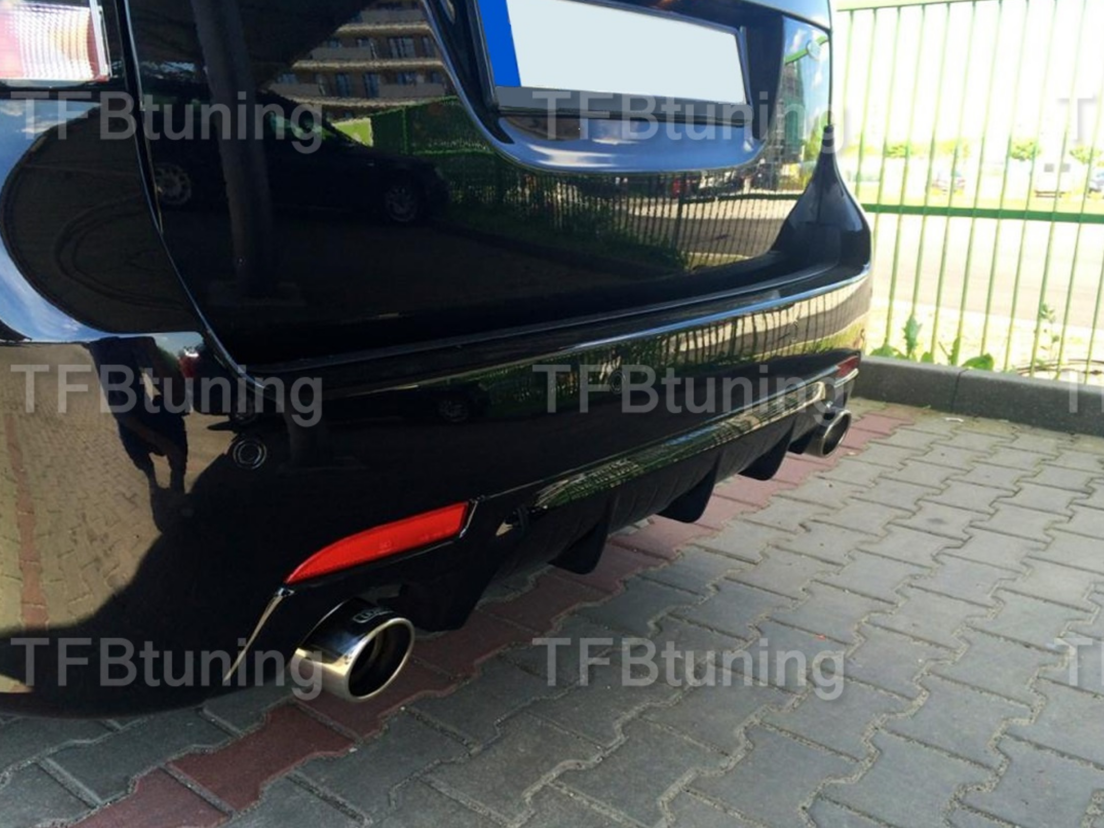 Difuzor bara spate fusta lip spoiler SAAB 93 9-3 AERO 2006+ SEDAN CABRIO COMBI BREAK TFB TUNING