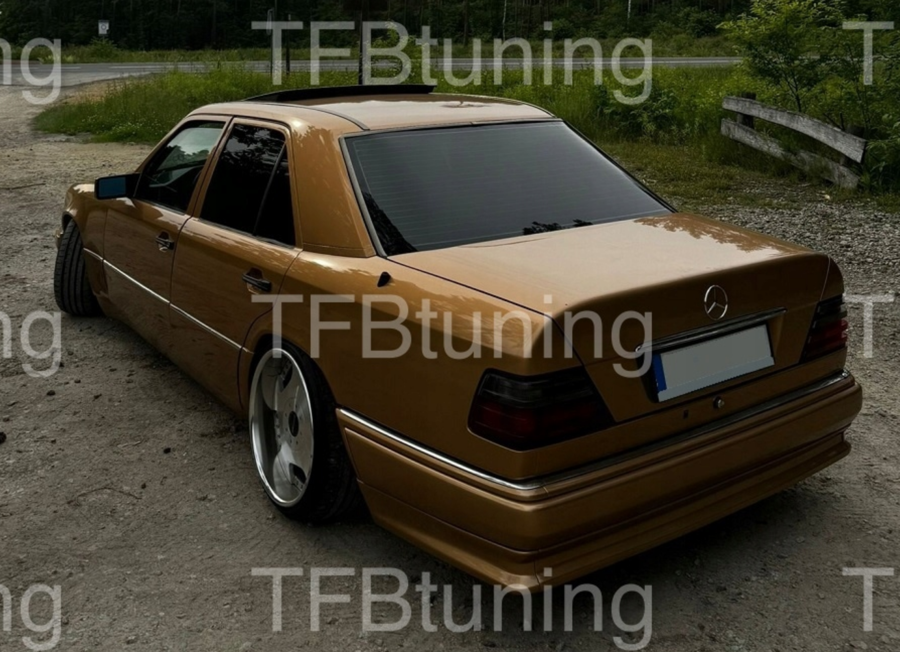 Prelungire bara spate fusta spoiler lip MERCEDES W124 C124 A124 SEDAN COUPE CABRIO TFB TUNING