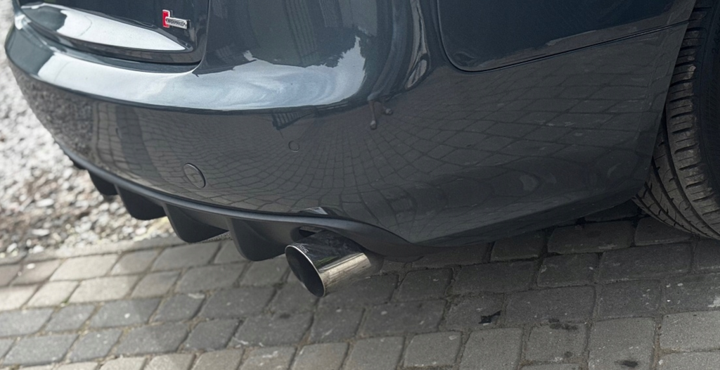 Difuzor prelungire bara spate fusta lip spoiler AUDI AUDI A5 8T COUPE CABRIO 2007-2011 evacuare stanga dreapta TFB TUNING