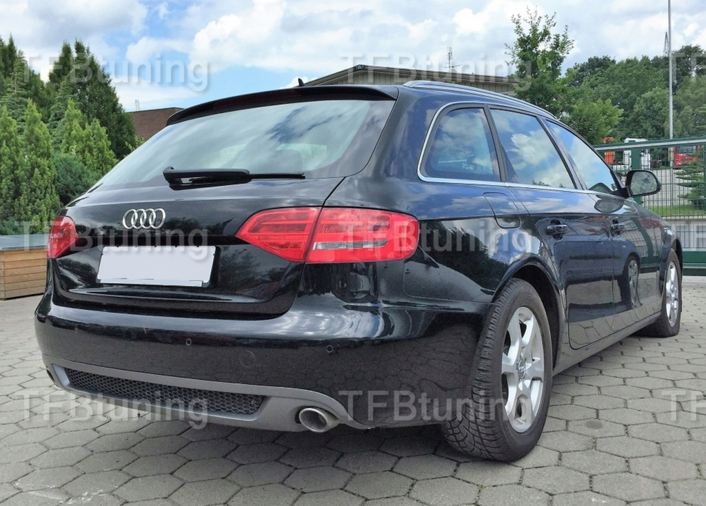 Difuzor prelungire bara spate fusta lip spoiler AUDI A4 B8 2007-2011 SLINE S Line S4 RS4 evacuare stanga dreaptaTFB TUNING