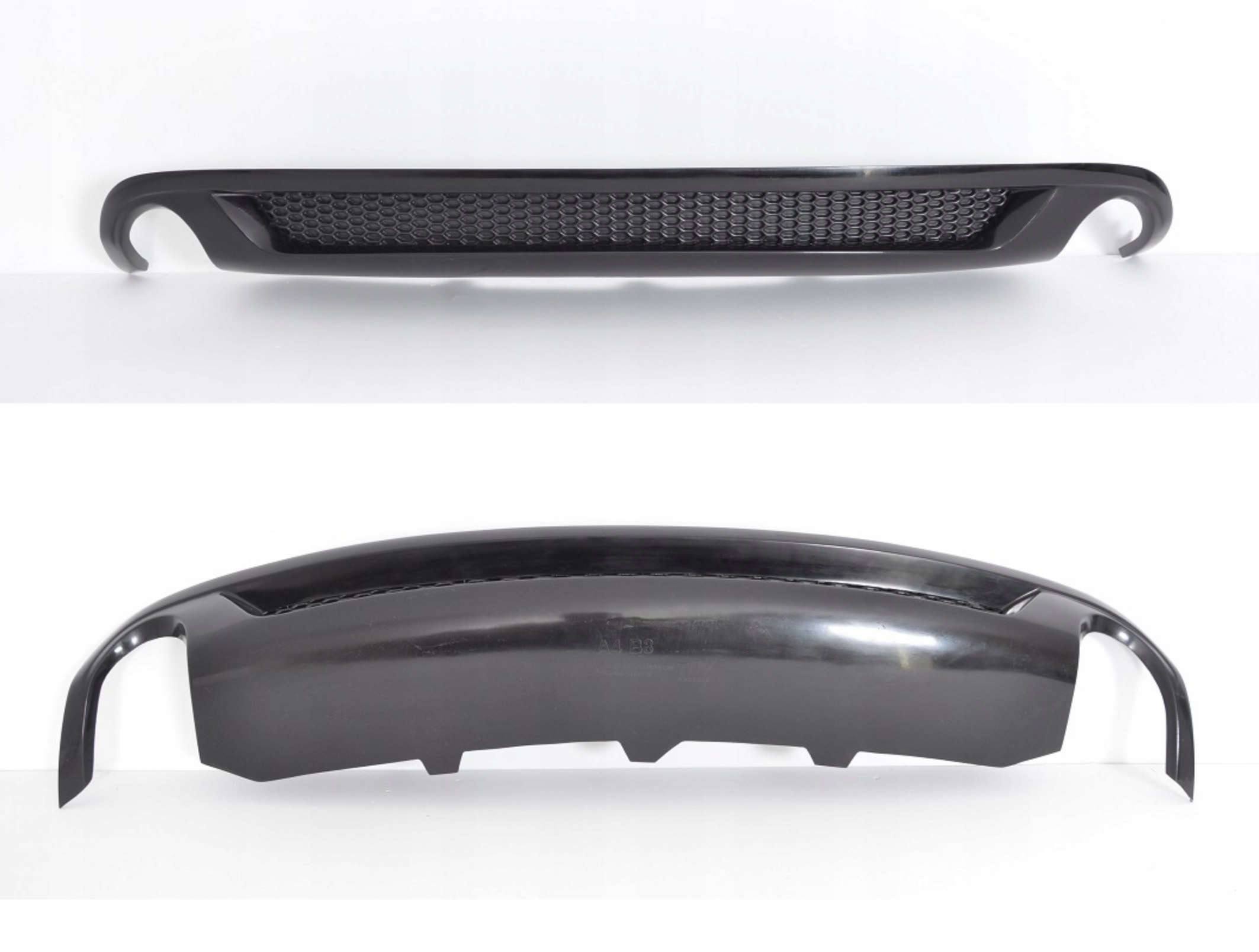 Difuzor prelungire bara spate fusta lip spoiler AUDI A4 B8 2007-2011 SLINE S Line S4 RS4 evacuare stanga dreaptaTFB TUNING