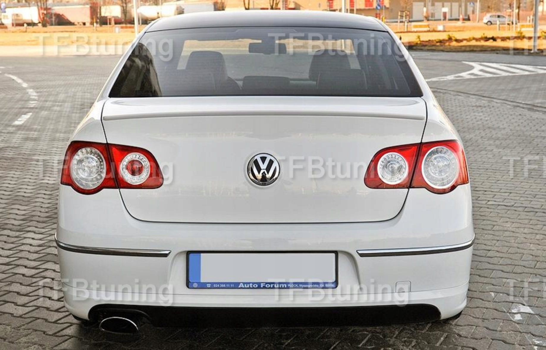 Prelungire bara spate fusta lip spoiler VW PASSAT B6 3C SEDAN RLINE R LINE TFB TUNING