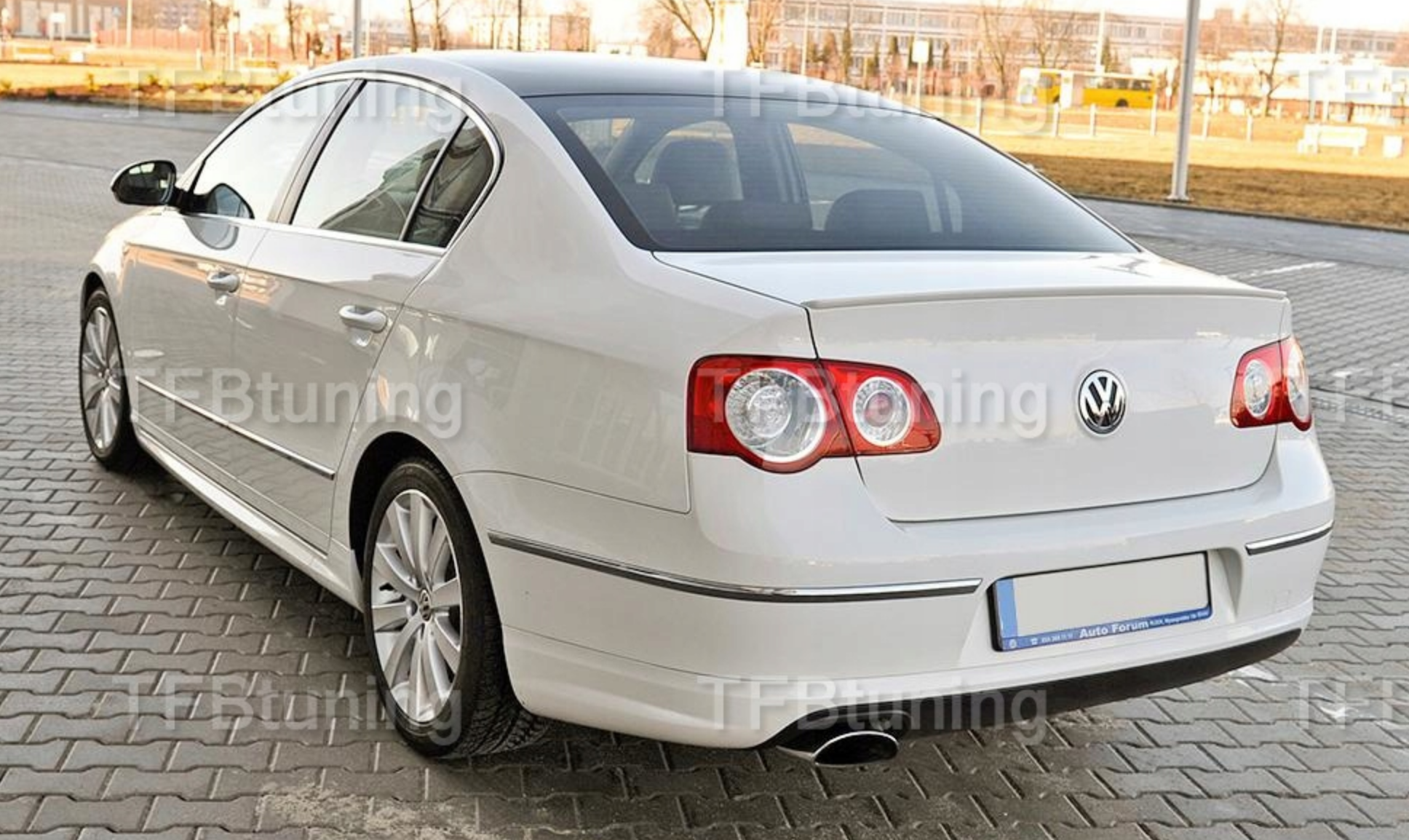 Prelungire bara spate fusta lip spoiler VW PASSAT B6 3C SEDAN RLINE R LINE TFB TUNING