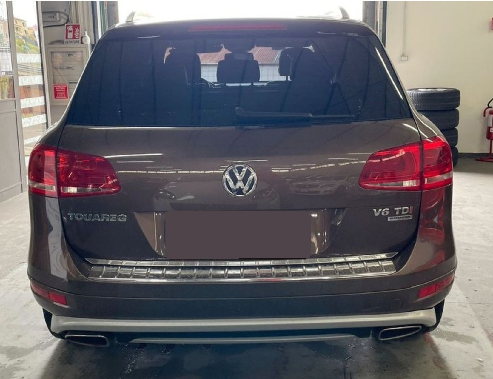 Prelungire bara spate fusta lip spoiler difuzor VW TOUAREG 7P 2010-2014 TFB TUNING