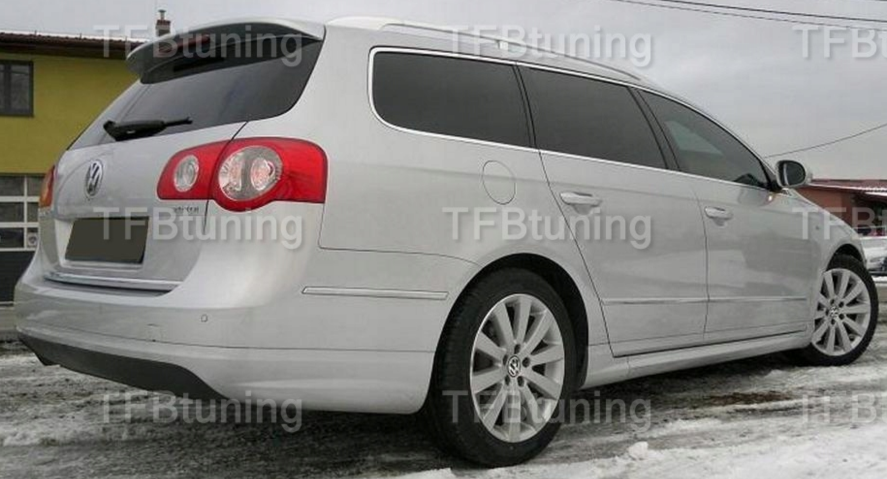 Prelungire bara spate fusta spoiler lip VW PASSAT B6 3C BREAK COMBI RLINE R LINE TFB TUNING