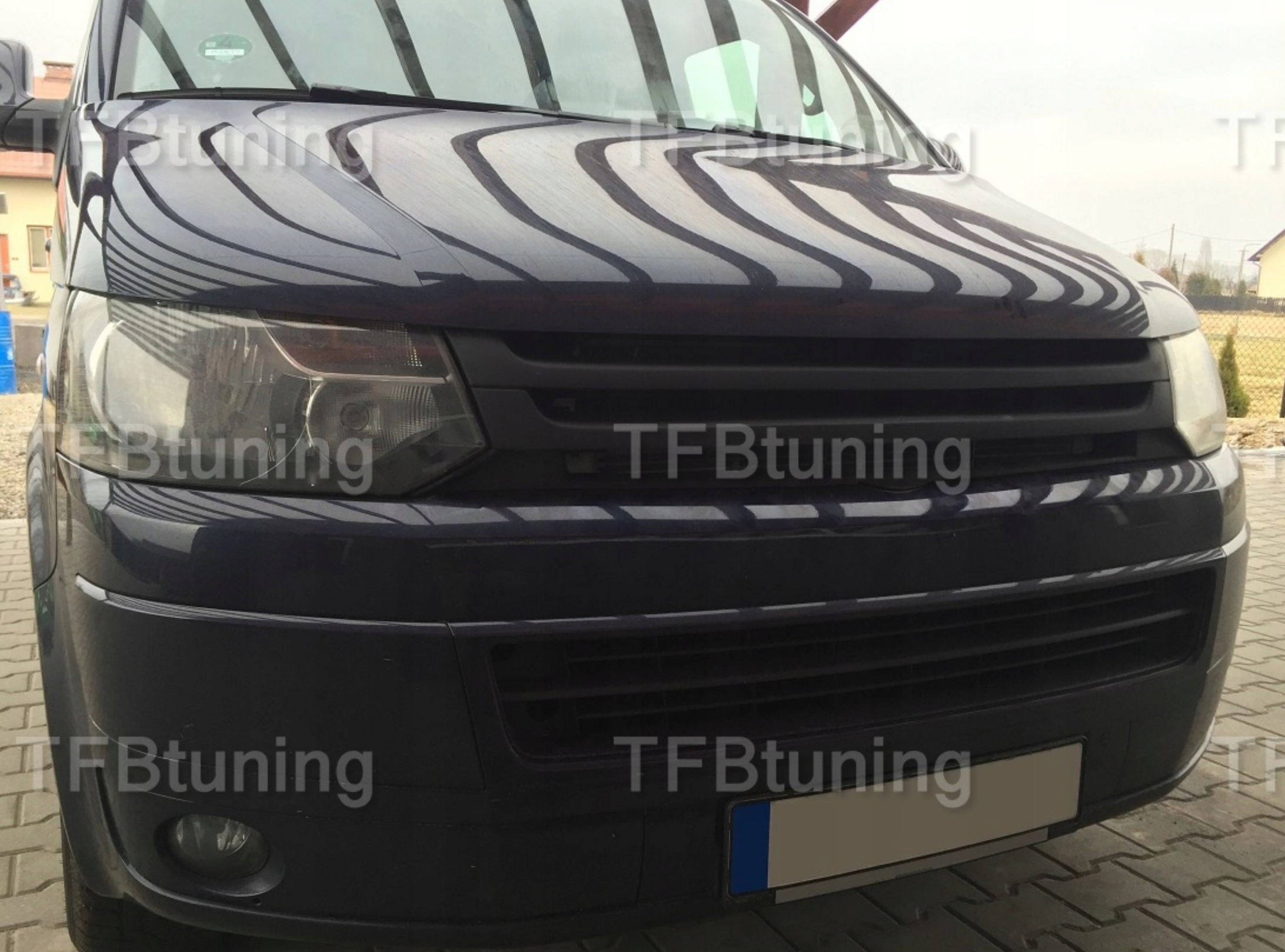 Grila tuning sport VW T5 Transporter Caravelle Multivan Facelift 2010-2015 ver2 TFB TUNING