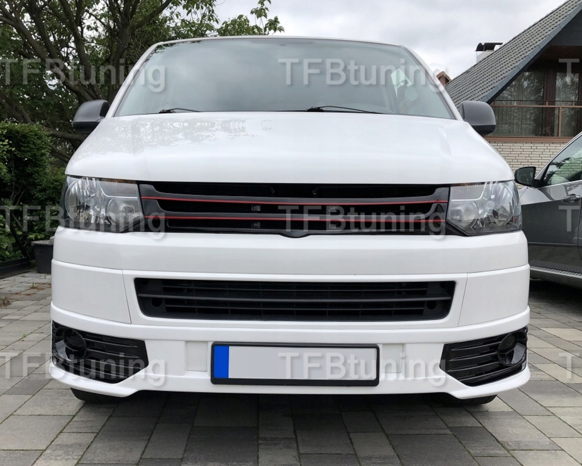 Grila tuning sport VW T5 Transporter Caravelle Multivan Facelift 2010-2015 ver2 TFB TUNING