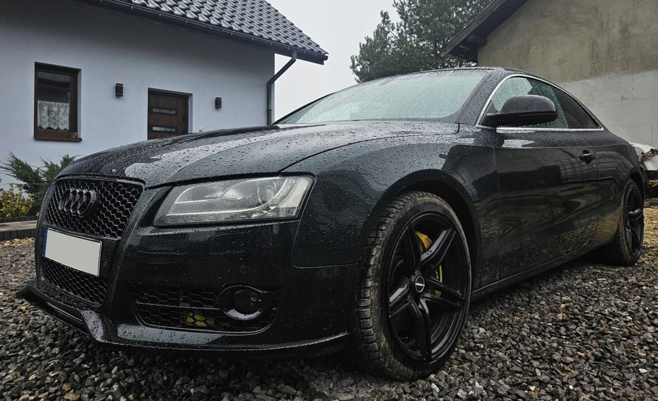 Prelungire bara fata fusta lip spoiler AUDI A5 8T 07-11 SLINE S LINE S5 RS5 TFB TUNING