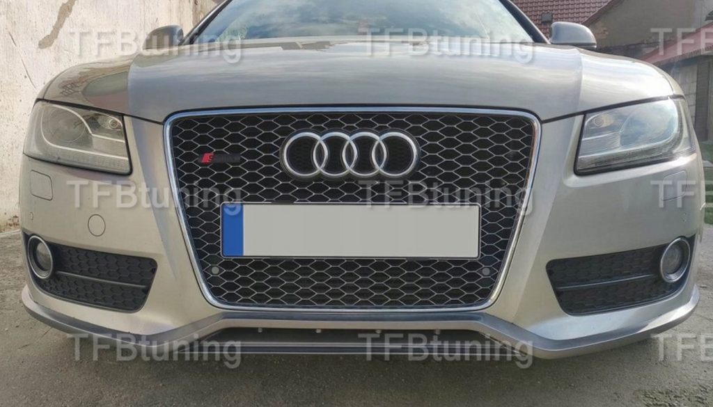 Prelungire bara fata fusta lip spoiler AUDI A5 8T 07-11 SLINE S LINE S5 RS5 TFB TUNING