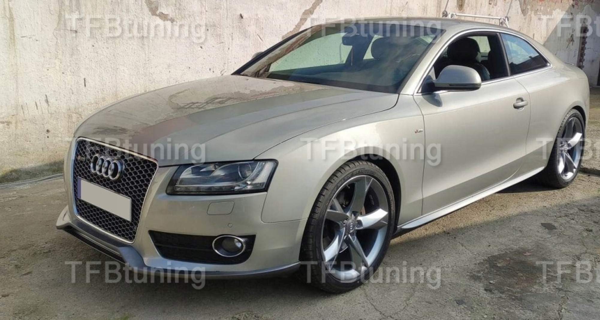 Prelungire bara fata fusta lip spoiler AUDI A5 8T 07-11 SLINE S LINE S5 RS5 TFB TUNING