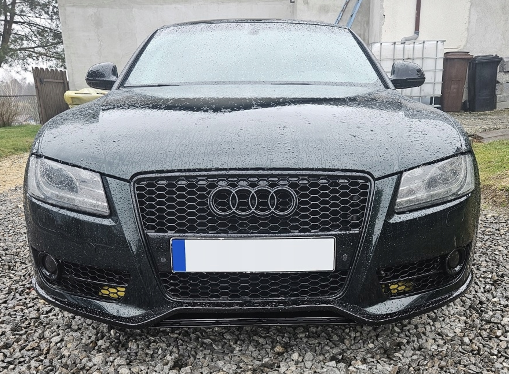 Prelungire bara fata fusta lip spoiler AUDI A5 8T 07-11 SLINE S LINE S5 RS5 TFB TUNING