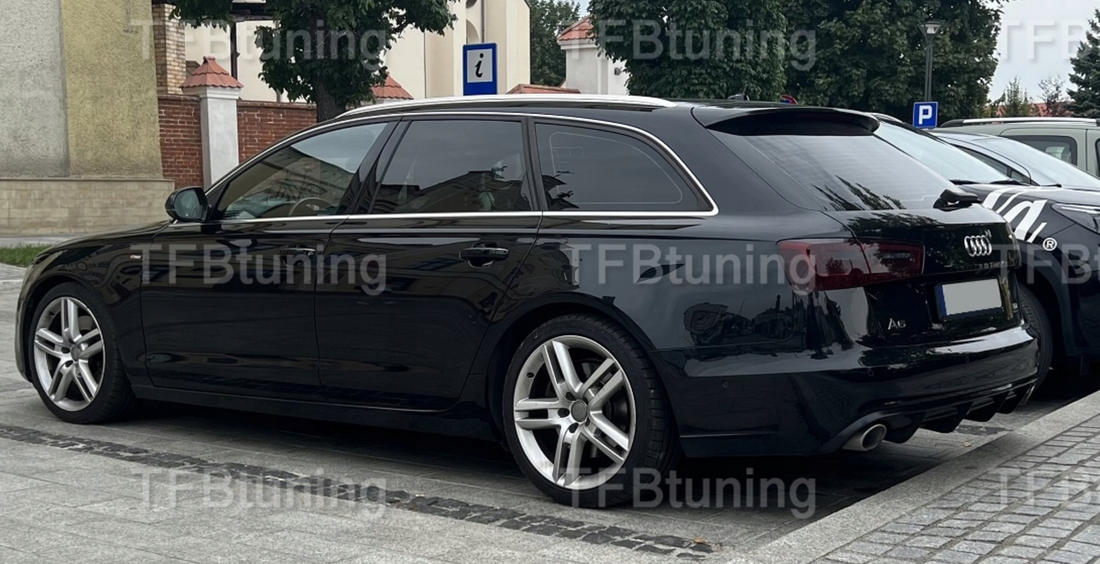 Difuzor bara spate fusta lip spoiler AUDI A6 C7 AVANT BREAK 2011-2014 RS6 TFB TUNING