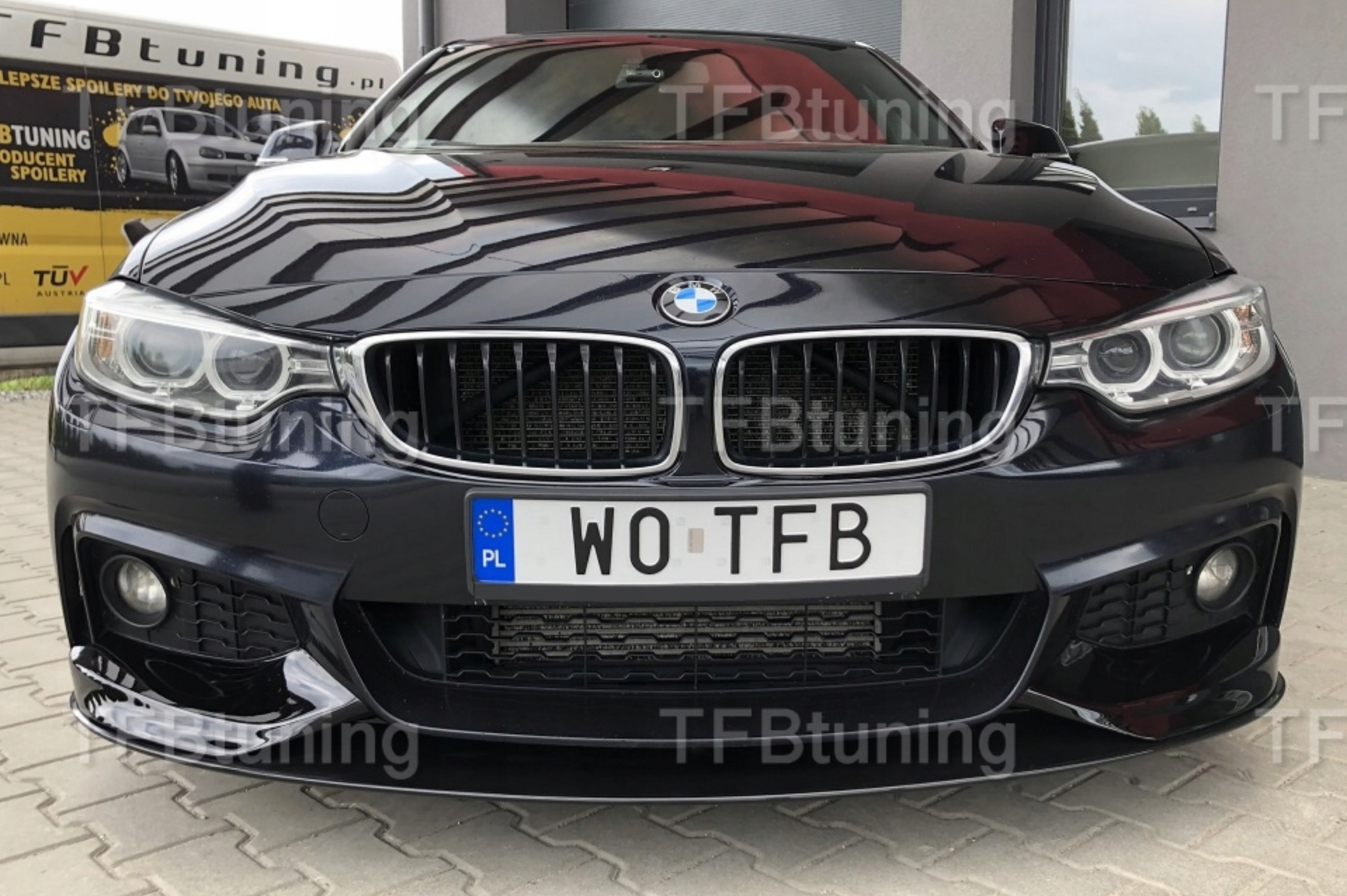 Prelungire bara fata fusta spoiler lip BMW F36 F32 F33 M PACHET TFB TUNING