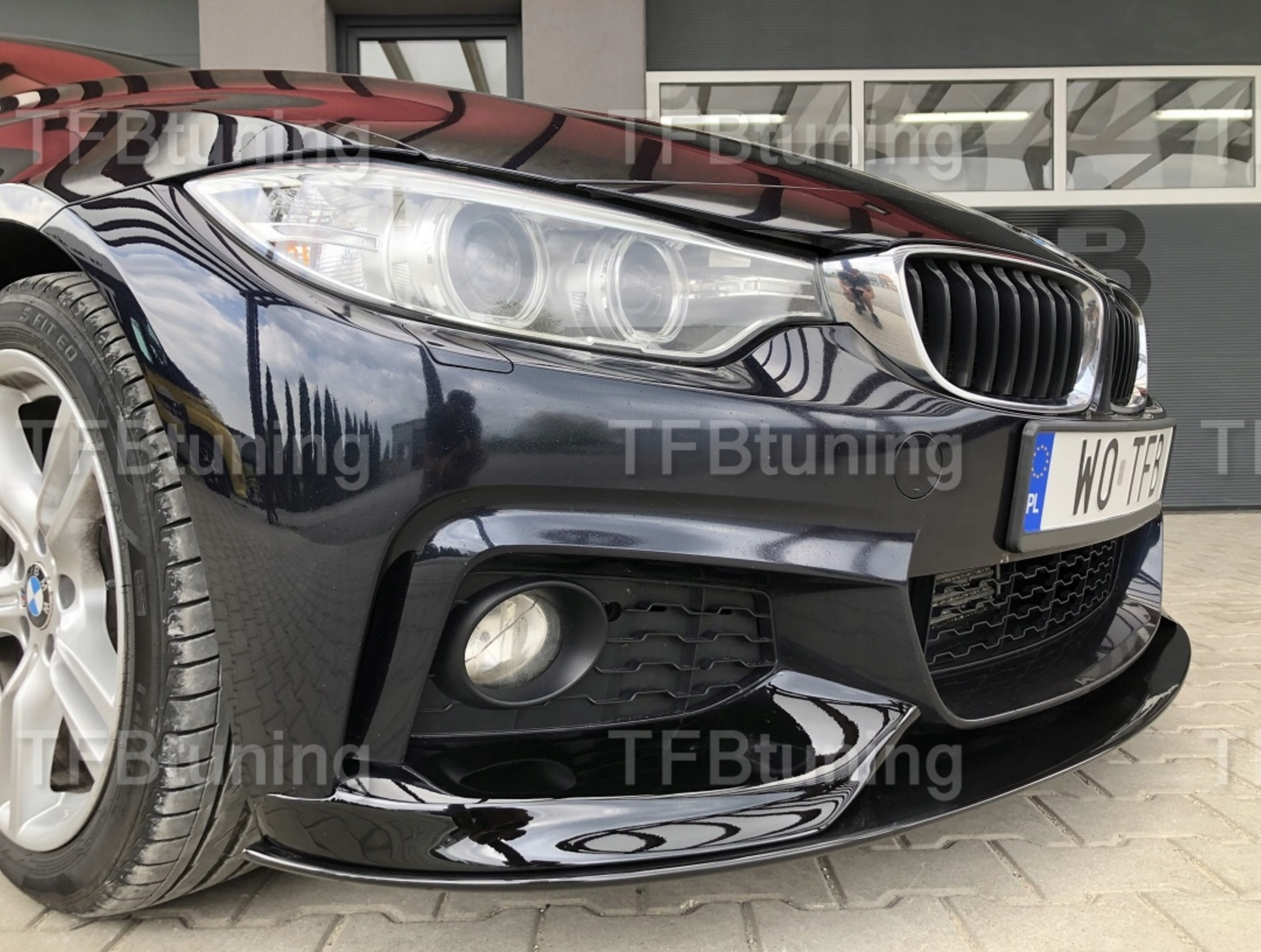 Prelungire bara fata fusta spoiler lip BMW F36 F32 F33 M PACHET TFB TUNING