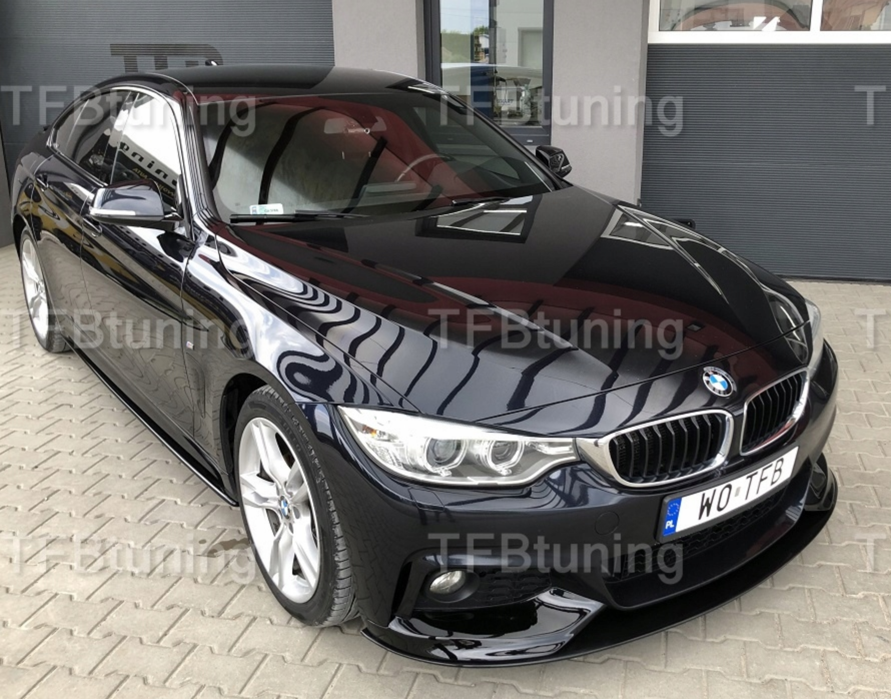 Prelungire bara fata fusta spoiler lip BMW F36 F32 F33 M PACHET TFB TUNING