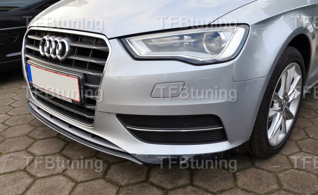 Prelungire bara fata fusta spoiler lip flapsuri AUDI A3 2012-2016 din 3 bucati TFB TUNING