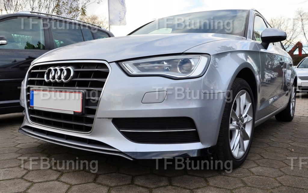 Prelungire bara fata fusta spoiler lip flapsuri AUDI A3 2012-2016 din 3 bucati TFB TUNING