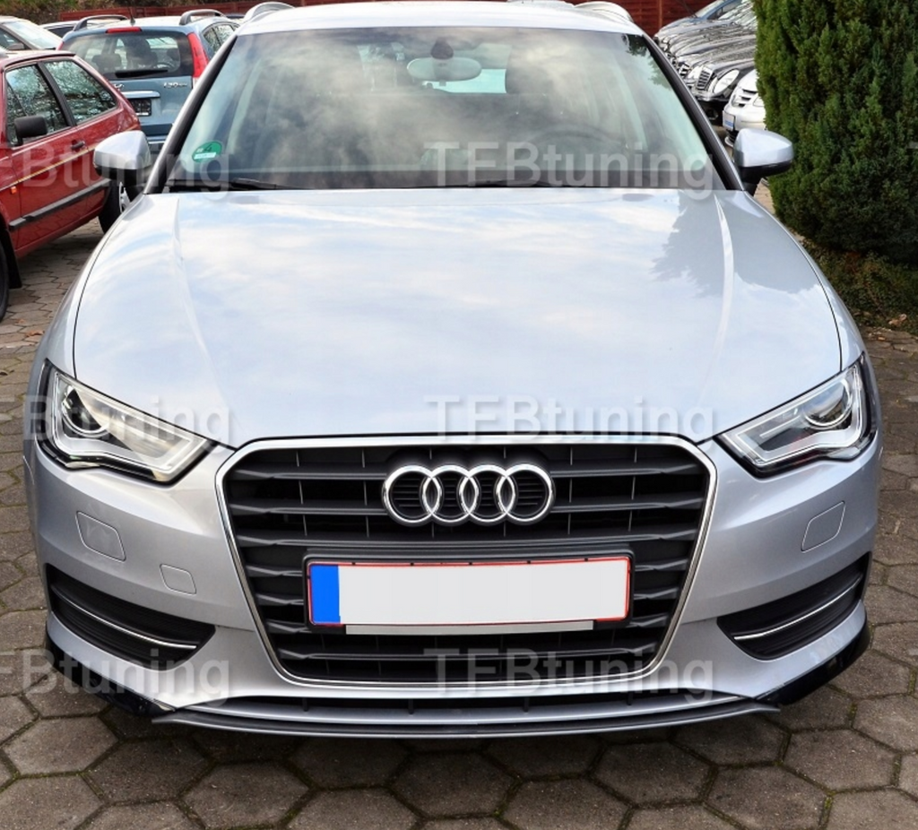 Prelungire bara fata fusta spoiler lip flapsuri AUDI A3 2012-2016 din 3 bucati TFB TUNING