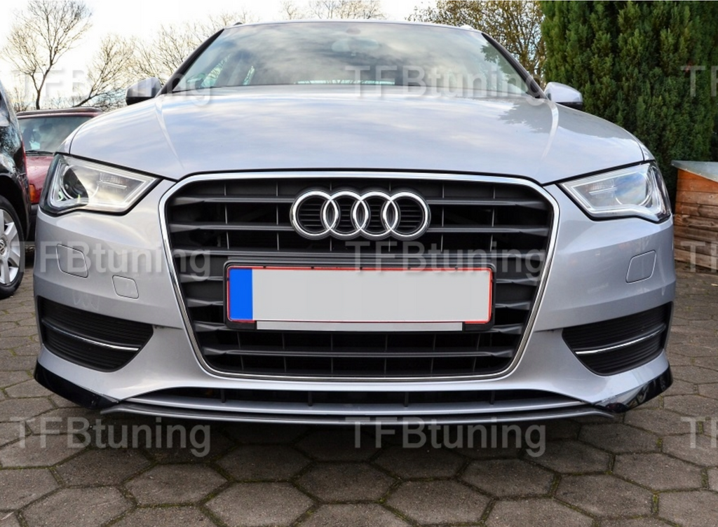 Prelungire bara fata fusta spoiler lip flapsuri AUDI A3 2012-2016 din 3 bucati TFB TUNING