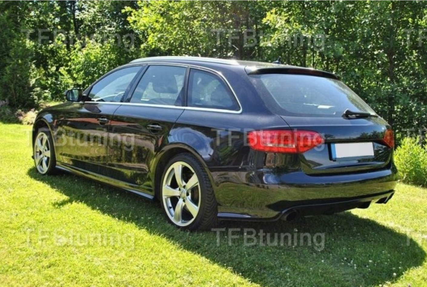 Prelungire bara spate fusta lip spoiler flapsuri coltare AUDI A4 B8 2008-2012 TFB TUNING