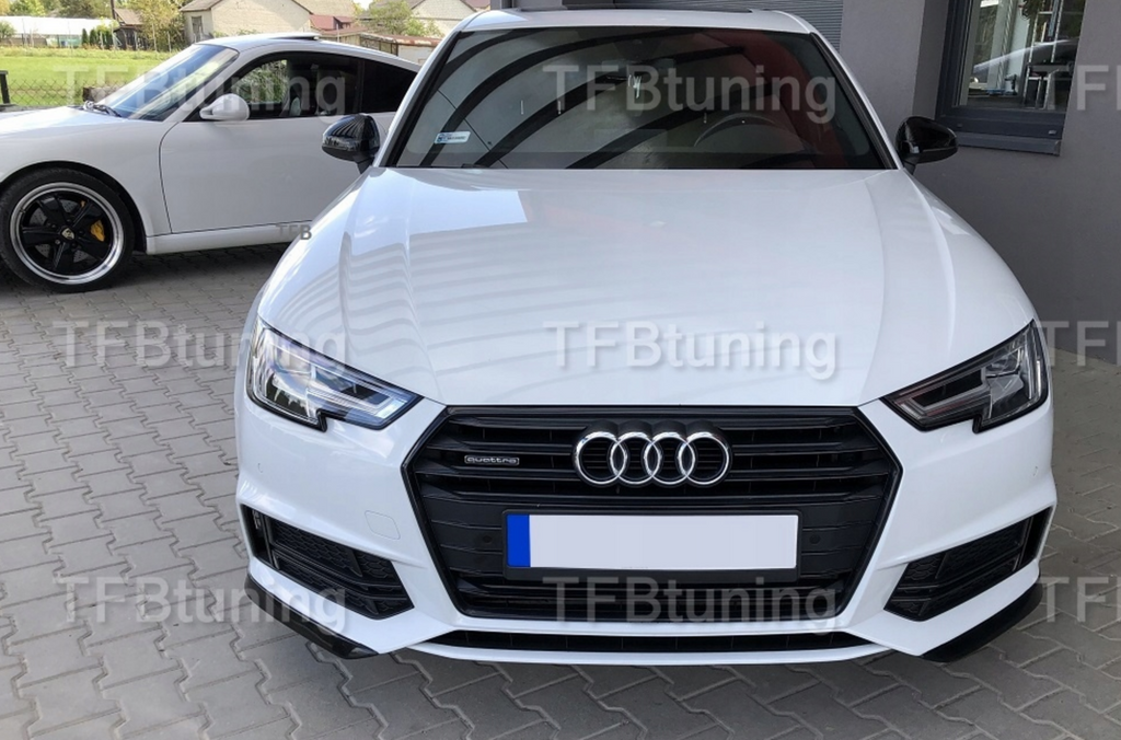 Prelungire bara fata fusta lip spoiler flapsuri coltare AUDI A4 B9 SLINE 2015-2019 TFB TUNING