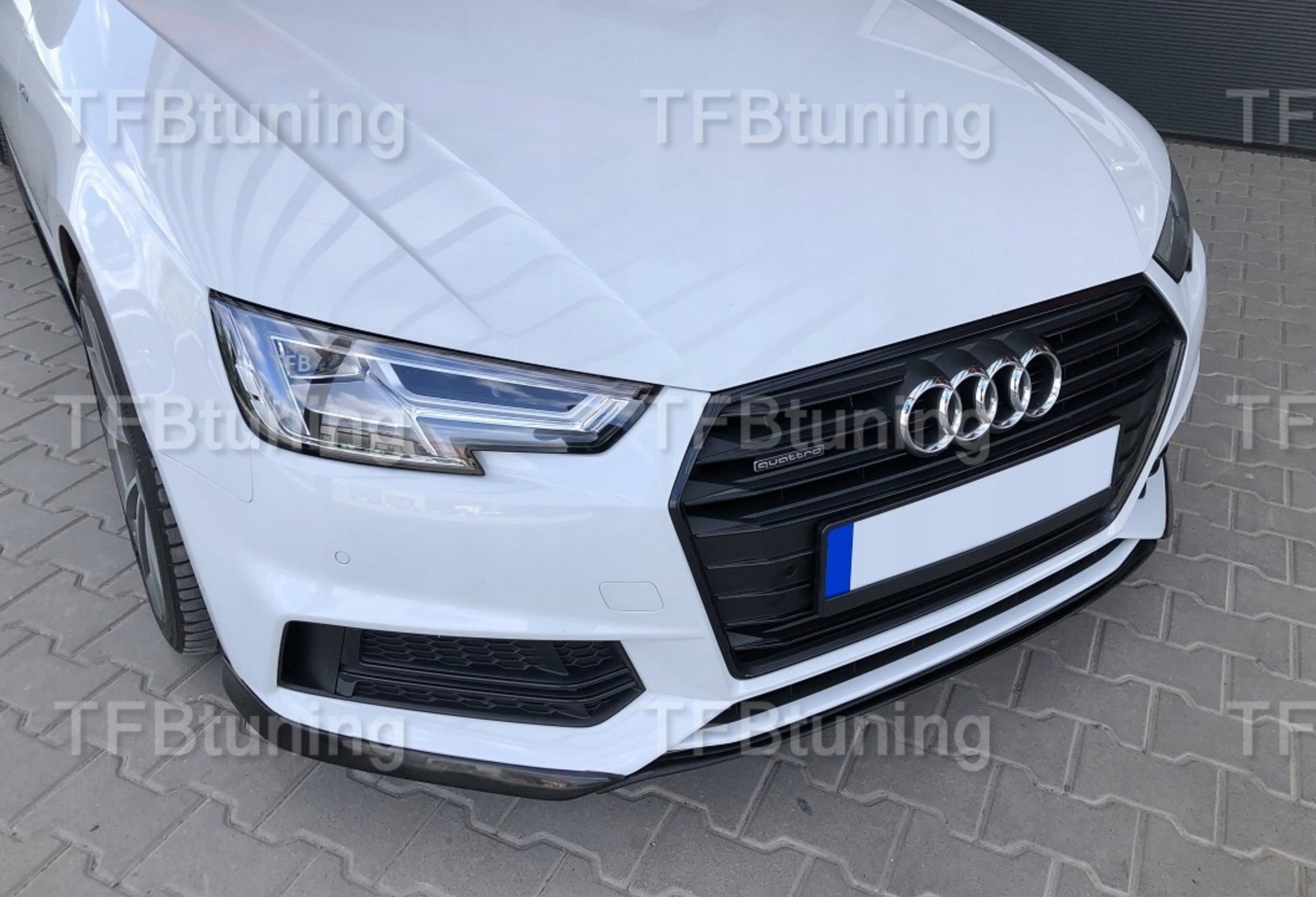 Prelungire bara fata fusta lip spoiler flapsuri AUDI A4 B9 SLINE 2015-2019 SLINE S LINE S-LINE S4 RS4 TFB TUNING