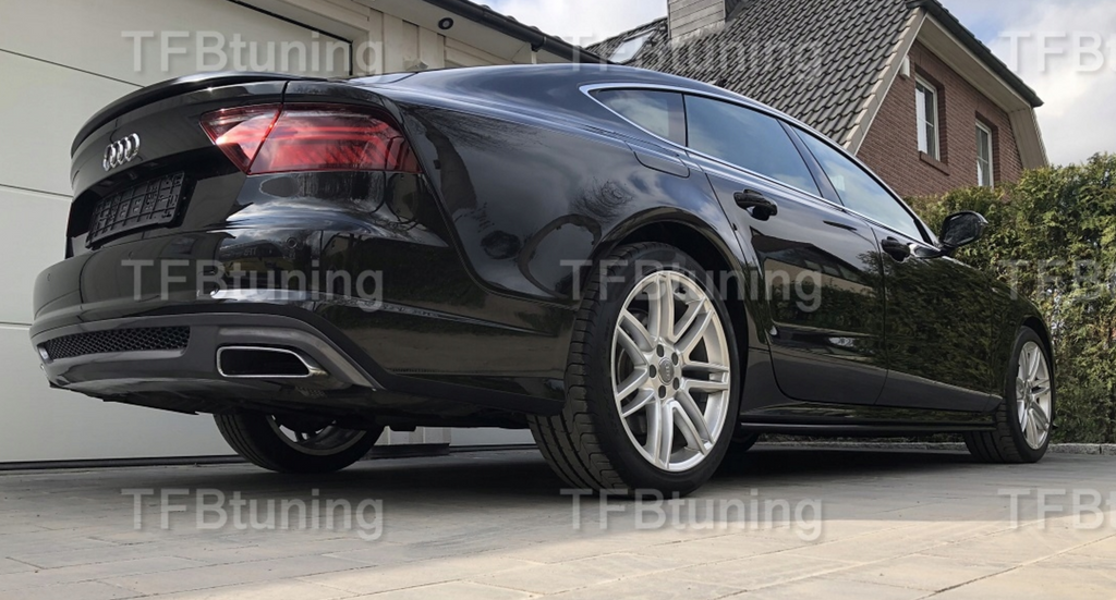 Difuzor bara spate fusta lip spoiler AUDI A7 4G 2014-2017 SLINE S LINE S-LINE S7 RS7 TFB TUNING