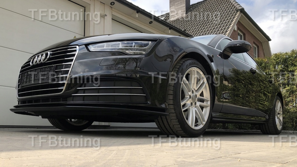 Prelungire bara fata fusta spoiler lip AUDI A7 4G 2014-2017 SLINE S LINE S-LINE S7 RS7 TFB TUNING