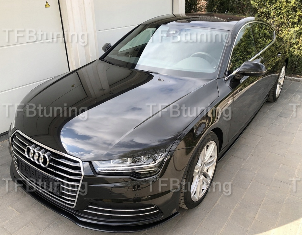 Prelungire bara fata fusta spoiler lip AUDI A7 4G 2014-2017 SLINE S LINE S-LINE S7 RS7 TFB TUNING