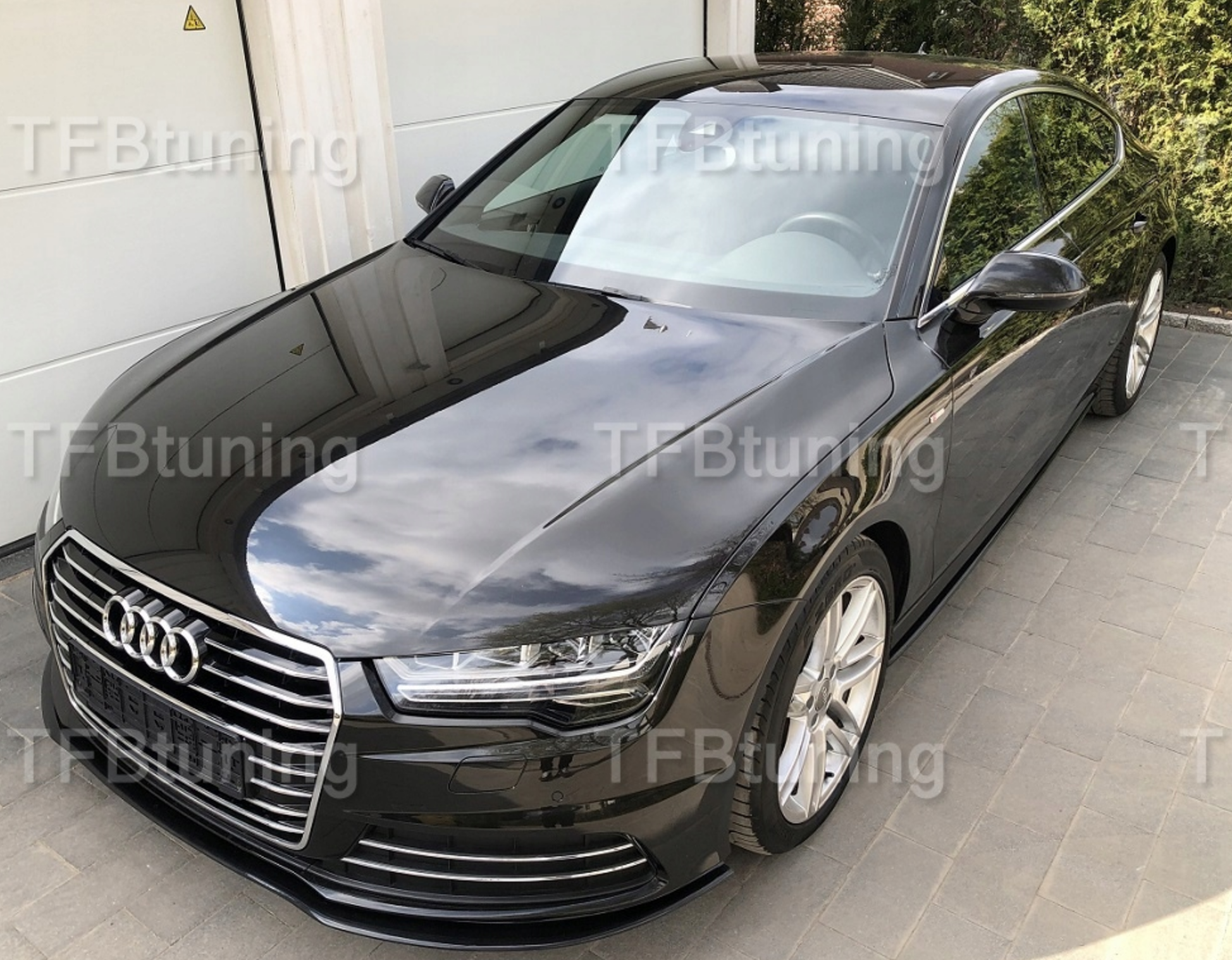 Prelungire bara fata fusta spoiler lip AUDI A7 4G 2014-2017 SLINE S LINE S-LINE S7 RS7 TFB TUNING