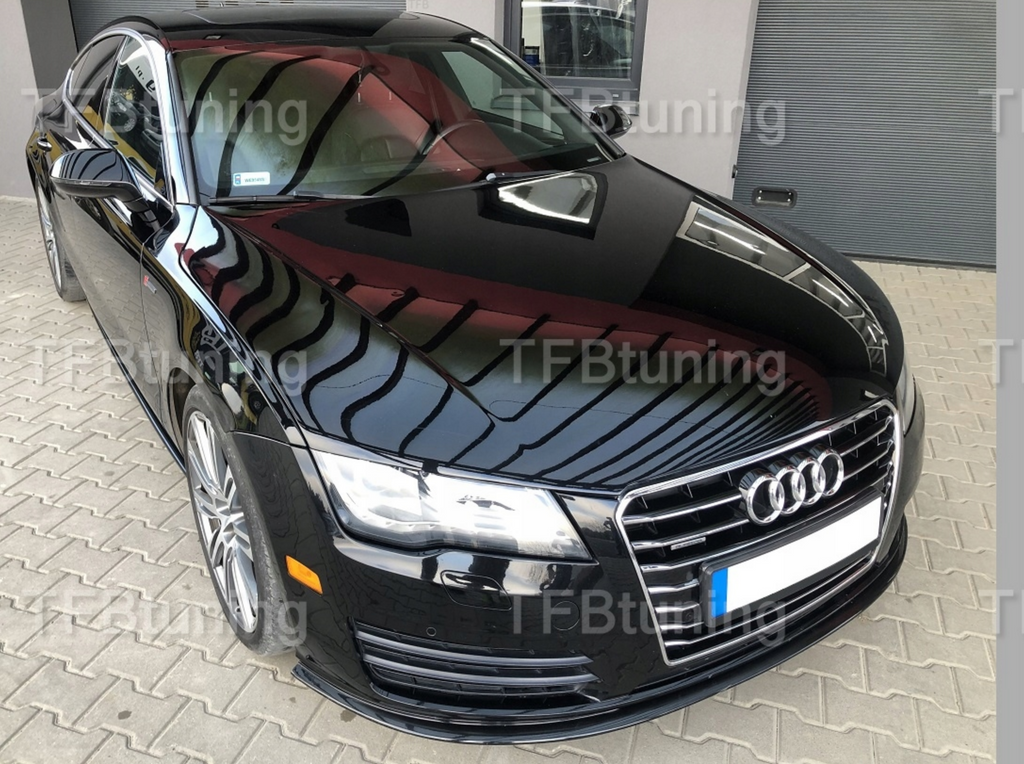 Prelungire bara fata fusta spoiler lip AUDI A7 4G 2010-2014 SLINE S LINE S-LINE S7 RS7 TFB TUNING