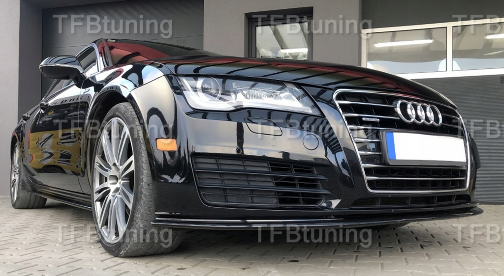 Prelungire bara fata fusta spoiler lip AUDI A7 4G 2010-2014 SLINE S LINE S-LINE S7 RS7 TFB TUNING