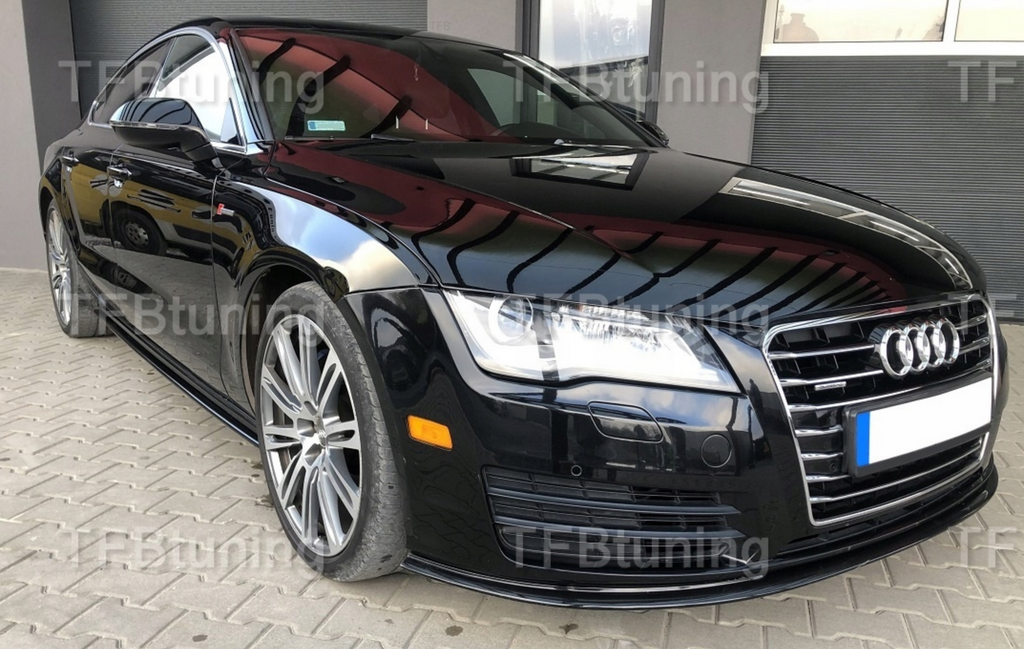 Prelungire bara fata fusta spoiler lip AUDI A7 4G 2010-2014 SLINE S LINE S-LINE S7 RS7 TFB TUNING
