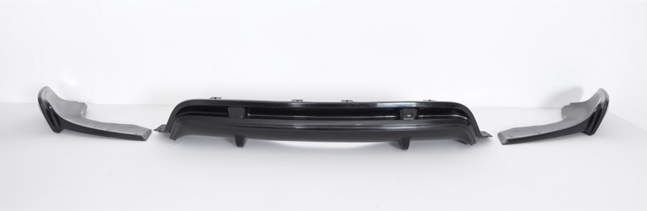 Prelungire bara spate fusta spoiler lip difuzor BMW X5 E70 LCI 2010-2013 din 3 bucati TFB TUNING