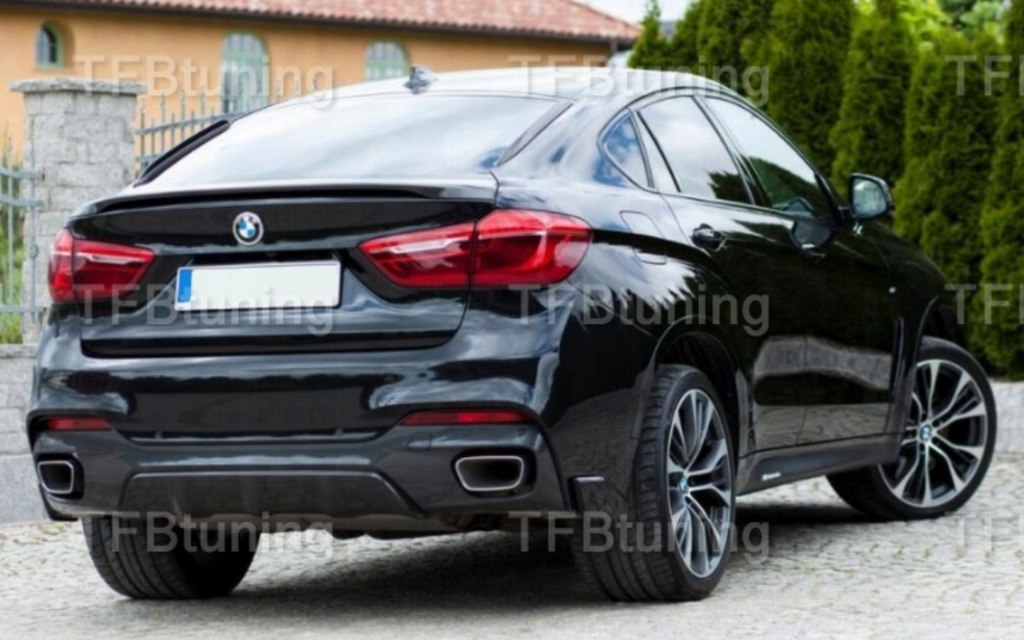 Prelungire difuzor spoiler tuning sport bara spate BMW X6 F16 M50D M Performance Aero Pack Sport ver1 TFB TUNING