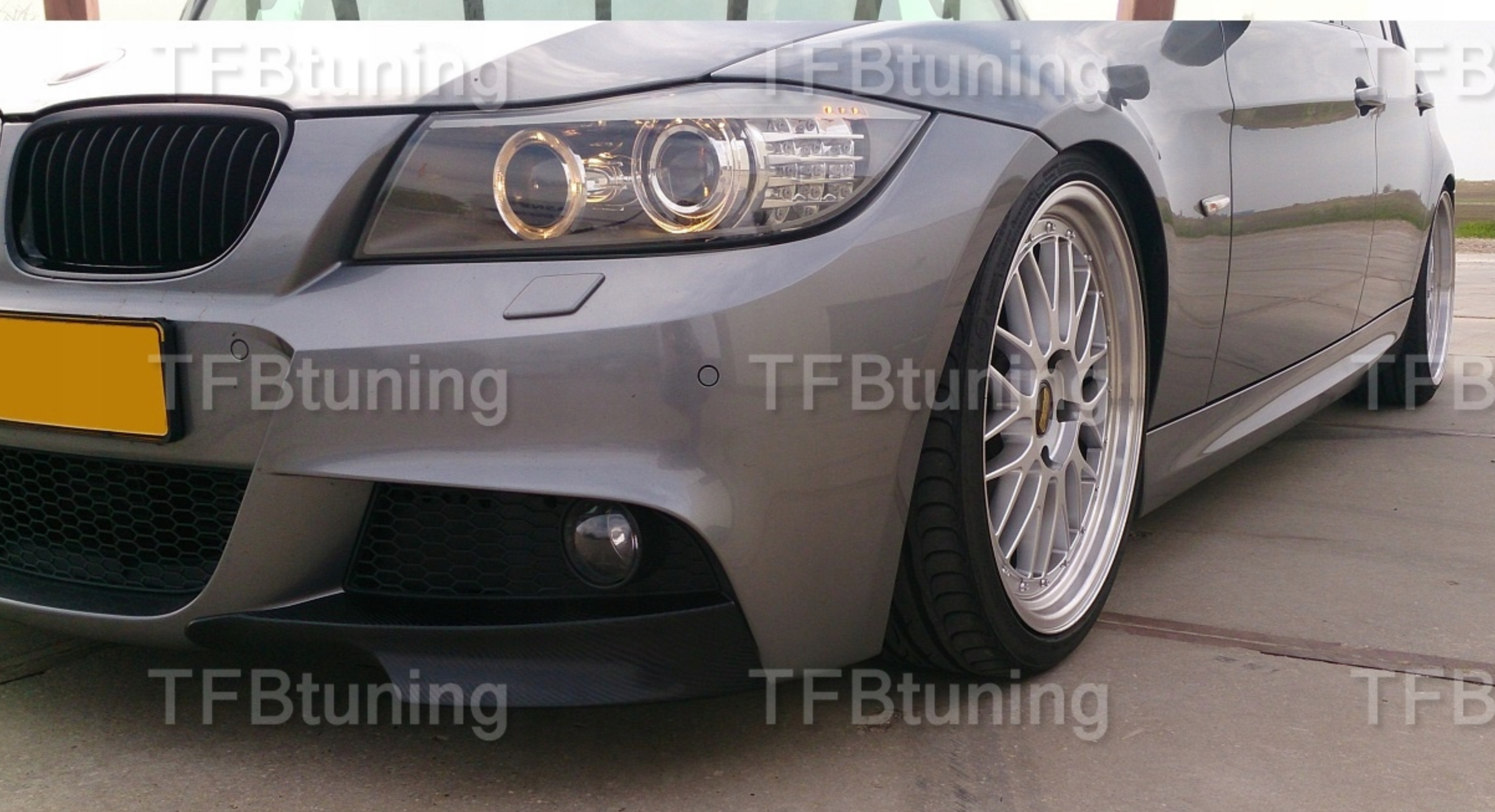 Flapsuri bara fata lip BMW Seria 3 E90 LCI LIFT M PACHET TFB TUNING