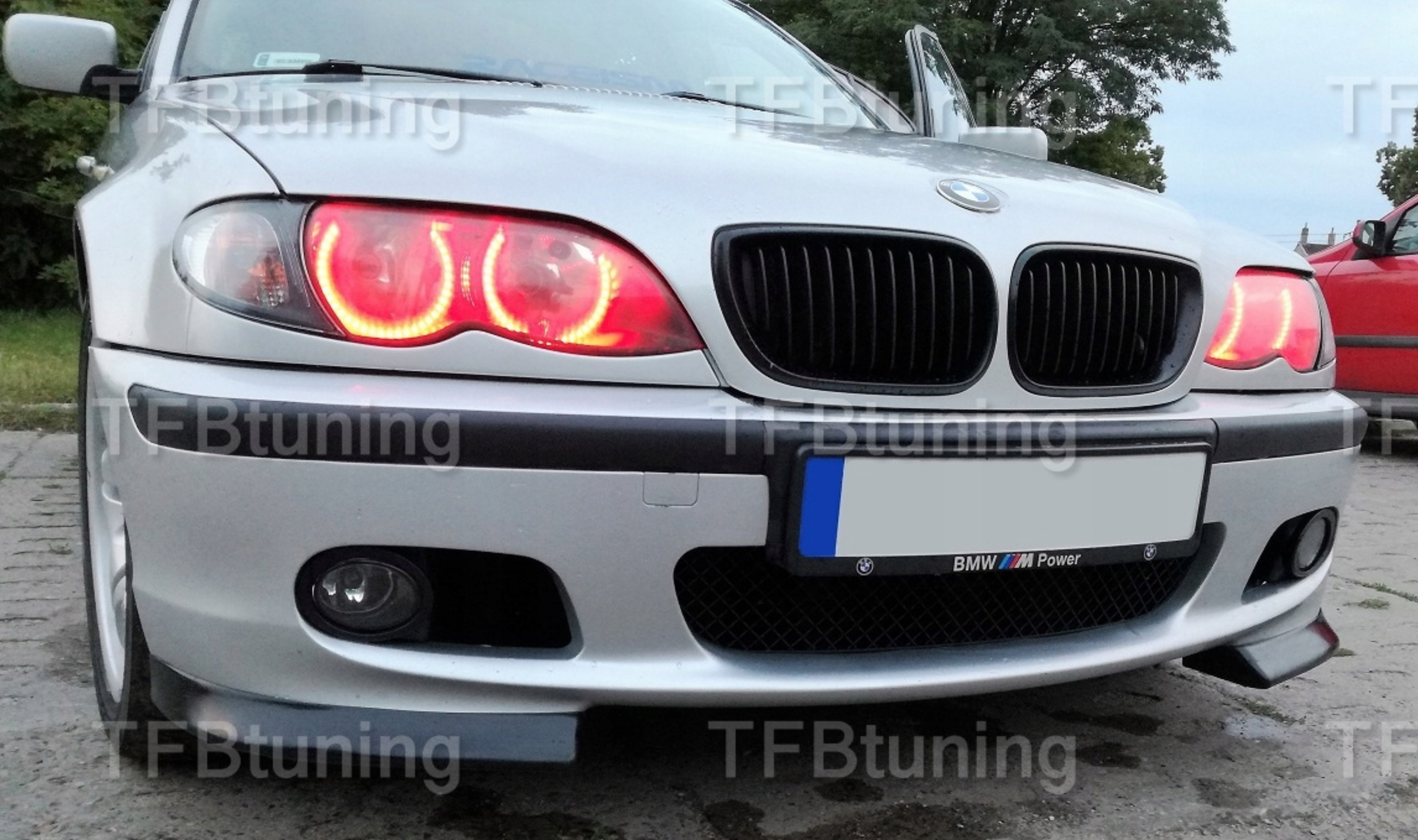 Flapsuri bara fata lip splitter BMW Seria 3 E46 M PACHET M TECH TFB TUNING